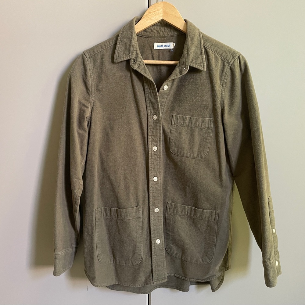 Taylor Stitch Olive Green Yosemite Shirt